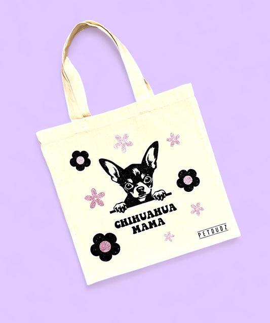 Dog Breed Personalised Hand Held Tote Bag Choose Any Breed