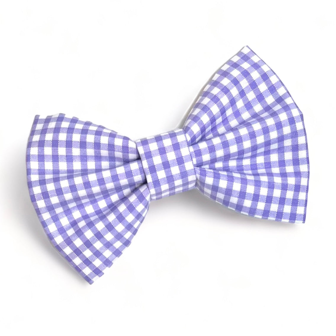 Purple Gingham Dog or Cat Bow Tie