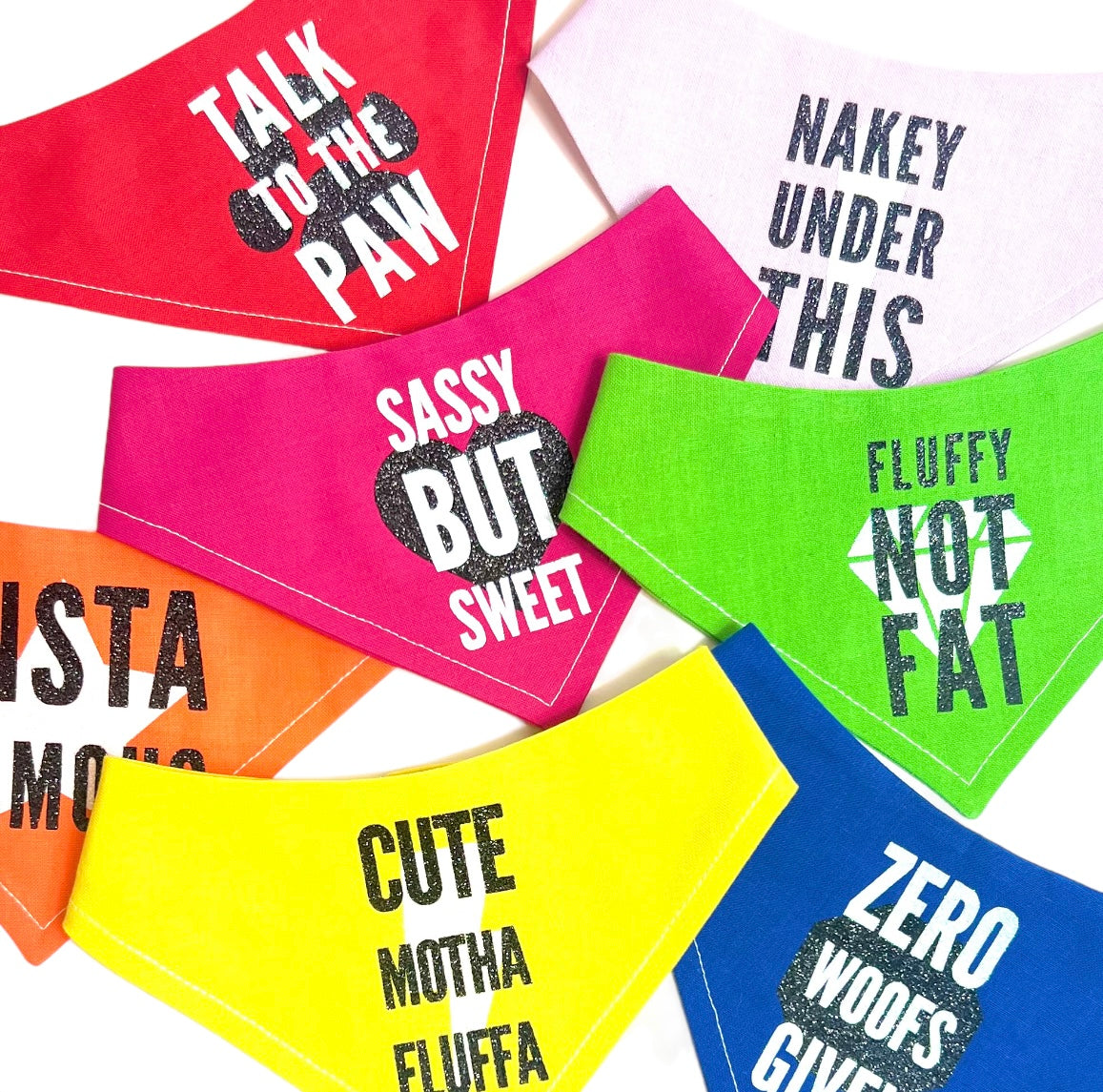 Sassy Dawg Over Collar Dog Bandana  Choose Colour