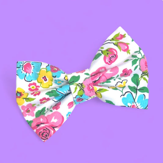 Floral Dog Bow Tie