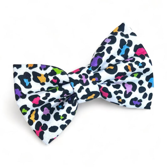 Sassy Leopard Print Dog Bow Tie