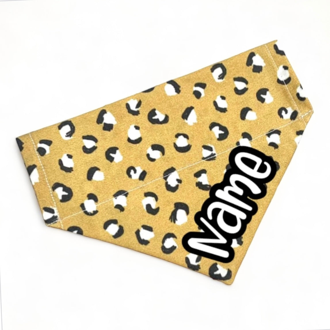 Leopard Print Dog Bandana Choice of 3 Colours