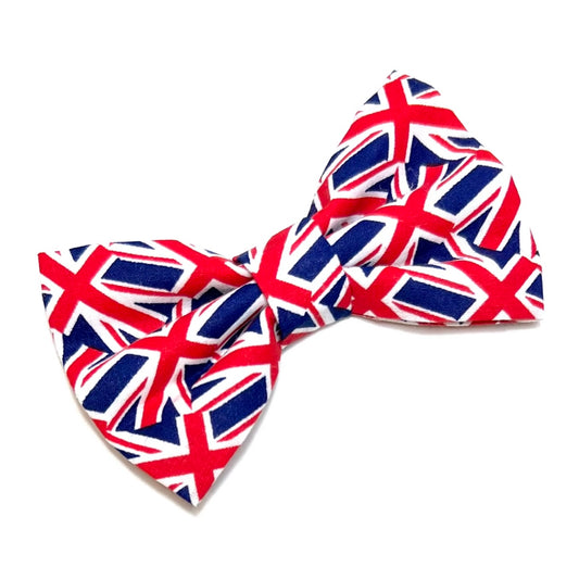 Union Jack Scatter Dog Bow Tie